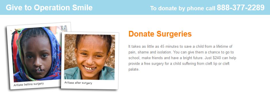 Donate to Operation Smile Logo